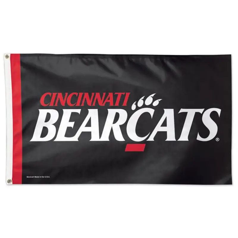 Cincinnati Bearcats Official NCAA Team Logo Deluxe-Edition 3'x5' Flag - Wincraft Inc.