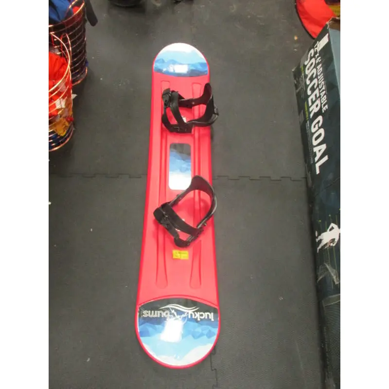 Used Lucky Bums 120cm Plastic Snowboard Sled Ages 5-10