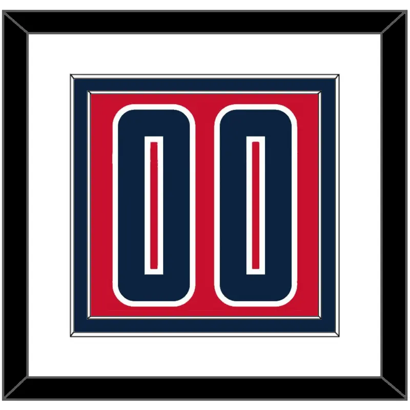 Washington Number - Red Statement - Double Mat 1