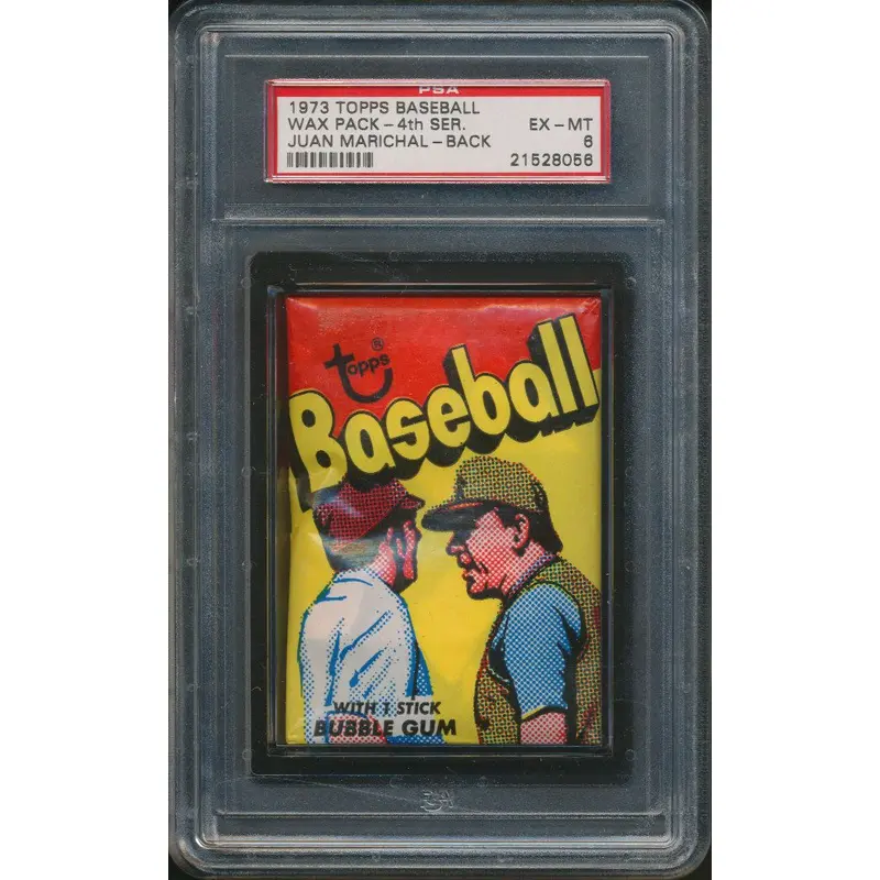 1973 Topps Baseball Unopened Series 4 Wax Pack PSA 6