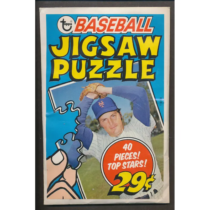 1974 Topps Baseball Unopened Jigsaw Puzzle Pack