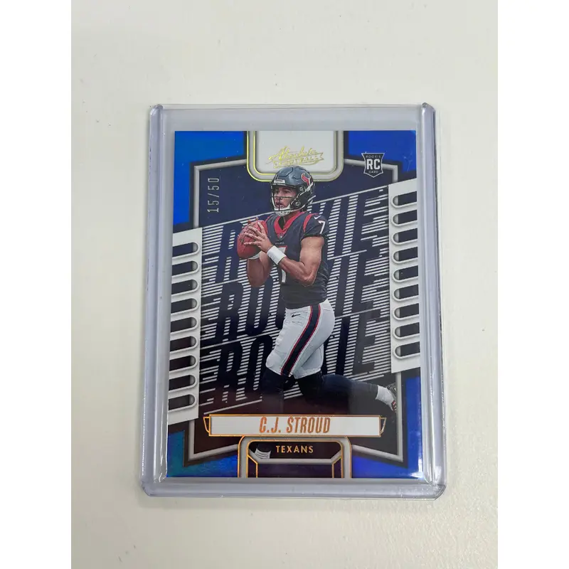 C.J. Stroud 2023 Absolute #102 Mirror Blue #15/50