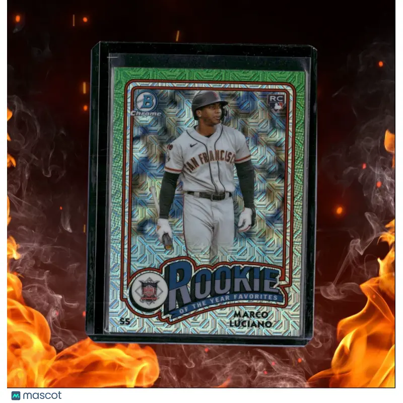 2024 Bowman Chrome Marco Luciano Green Mega Rookie #ROY-11