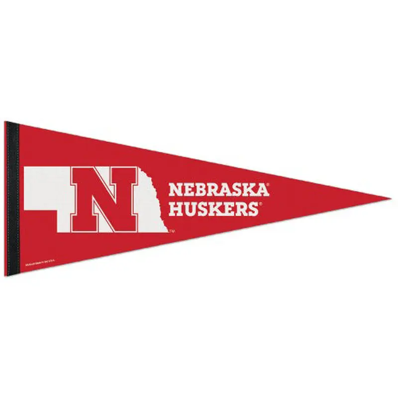 Nebraska Huskers Official NCAA Sports Team Logo Premium Felt Pennant - Wincraft Inc.