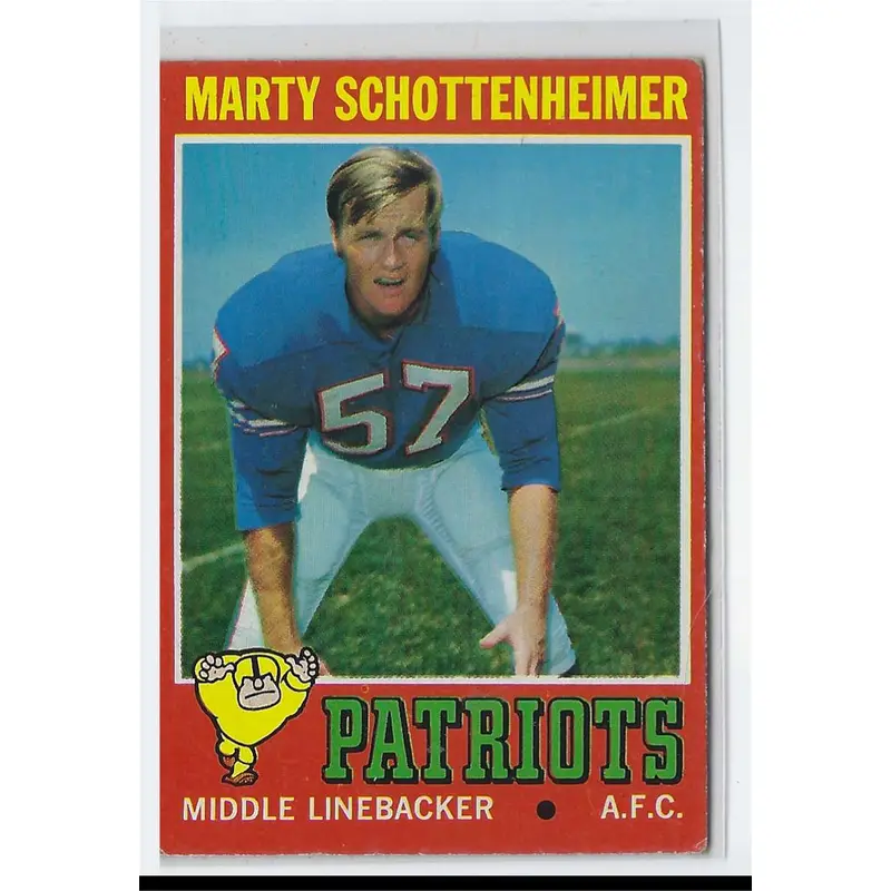 1971 Topps Marty Schottenheimer #3 Rookie