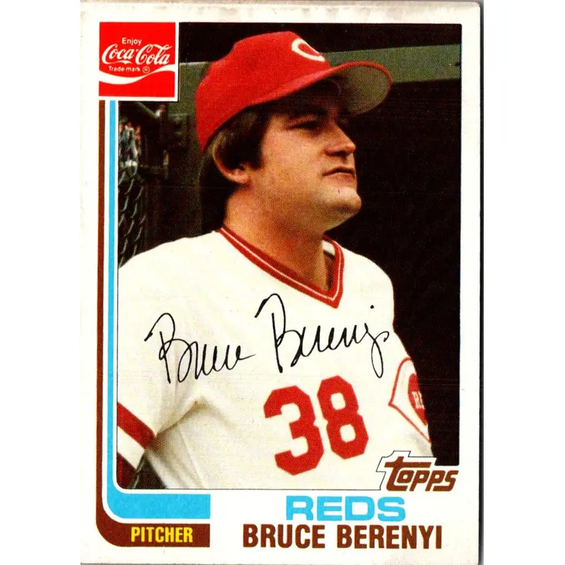 1982 Topps Coca-Cola Cincinnati Reds Bruce Berenyi #2