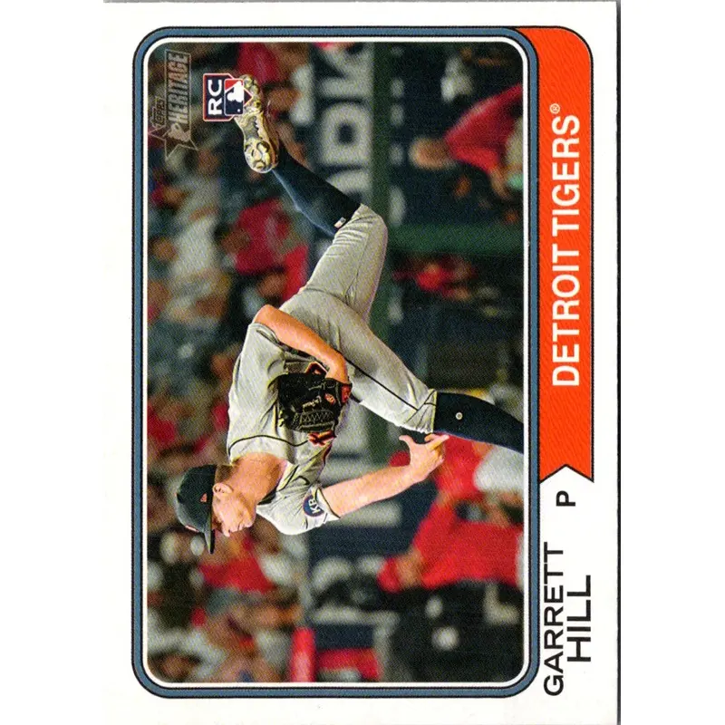2023 Topps Heritage Red Border Garrett Hill #170