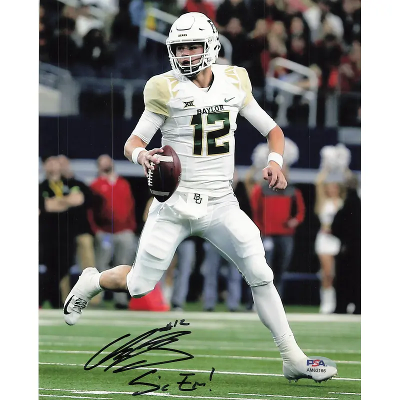 Charles Brewer signed 8x10 photo PSA/DNA Baylor Autographed