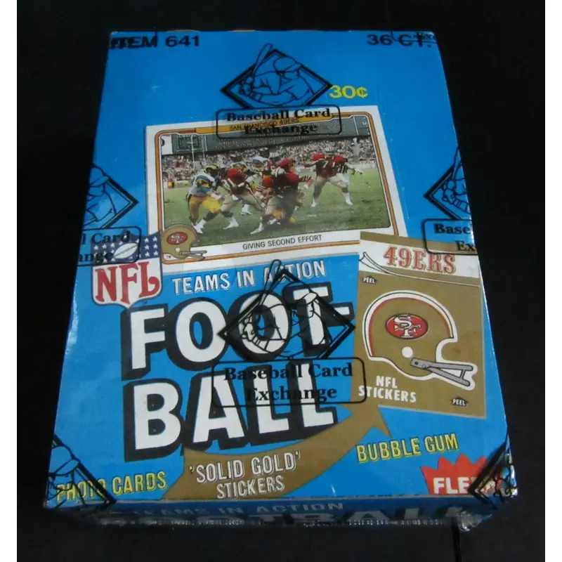 1982 Fleer Football Unopened Wax Box (BBCE)
