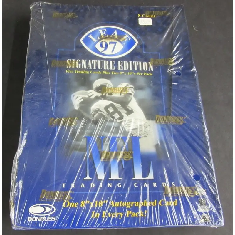 1997 Donruss Leaf Signature Edition Football Box (8x10)