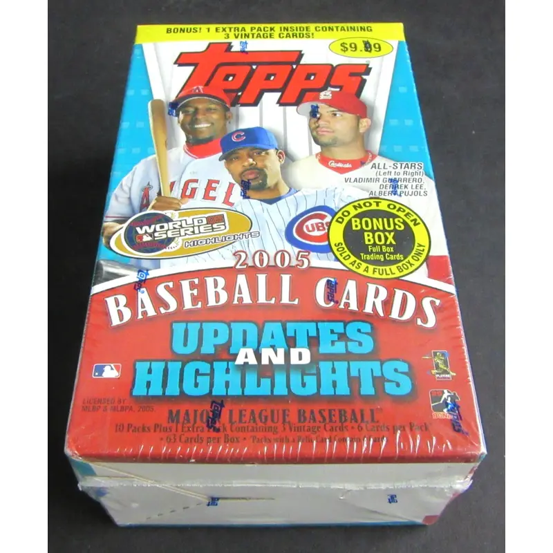 2005 Topps Updates and Highlights Baseball Blaster Box (10/6)