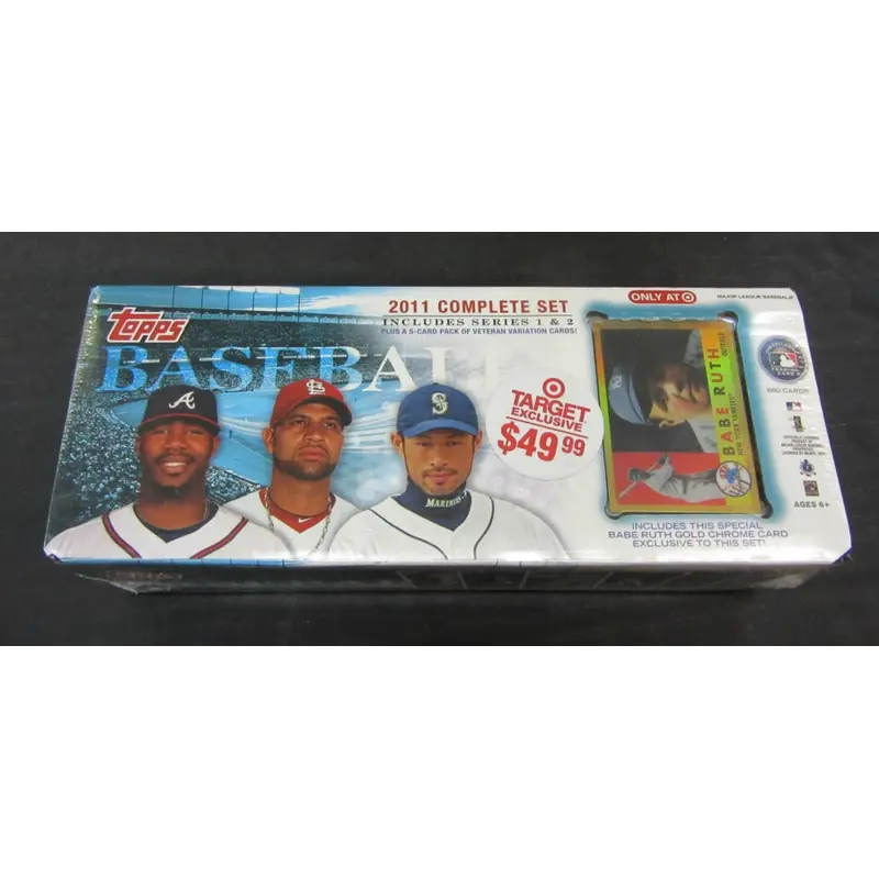 2011 Topps Baseball Factory Set (Target) (Ruth Gold Chrome)