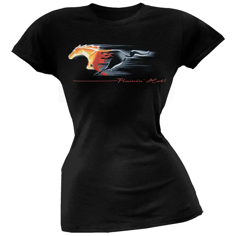 Ford - Flaming Pony Juniors T-Shirt