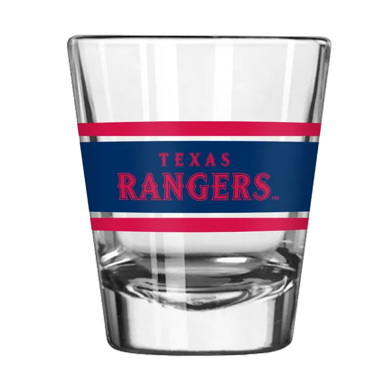 Texas Rangers 2oz Stripe Shot Glass