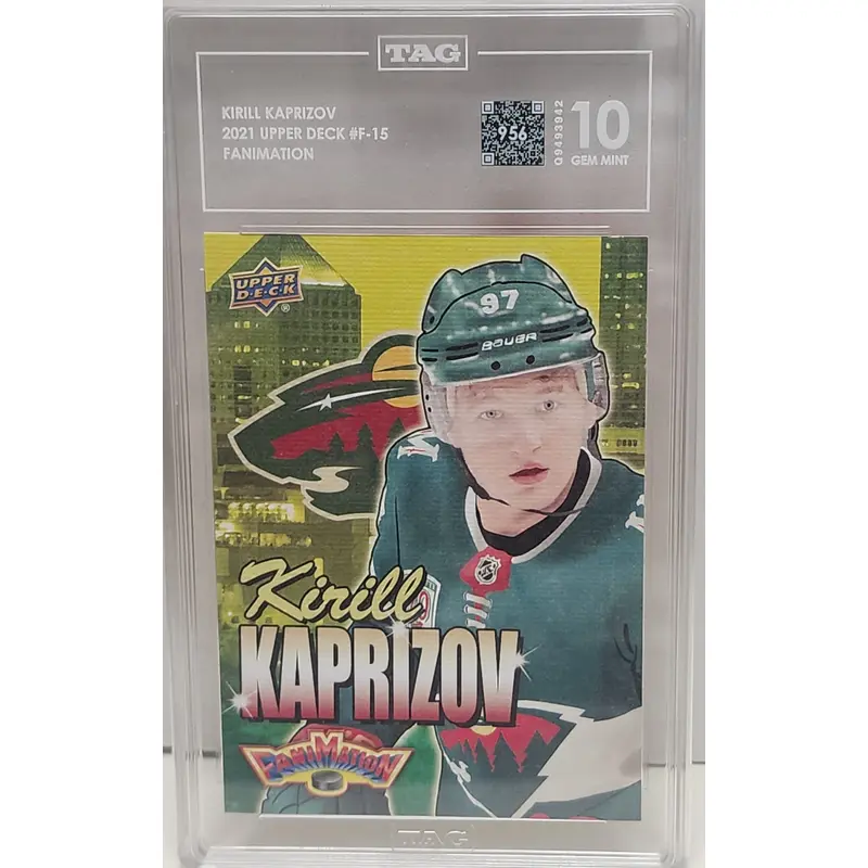 Kirill Kaprizov 2021 Upper Deck Fanmation TAG 10 Gem Mint