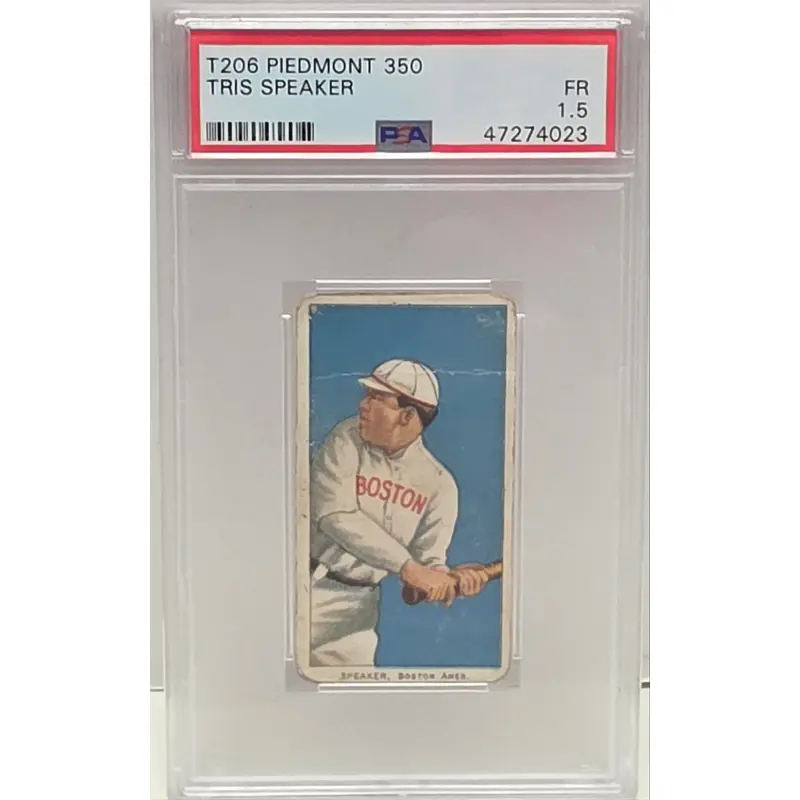 Tris Speaker 1909 T206 Piedmont 350 PSA 1.5 Fair