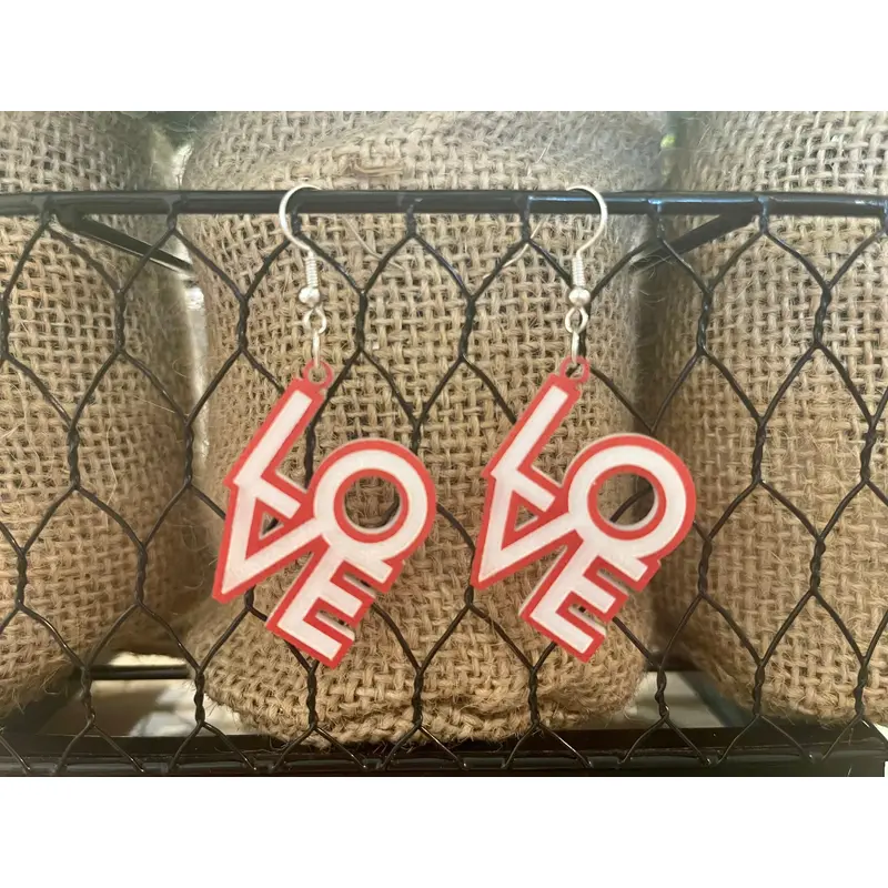 LOVE- Red & White