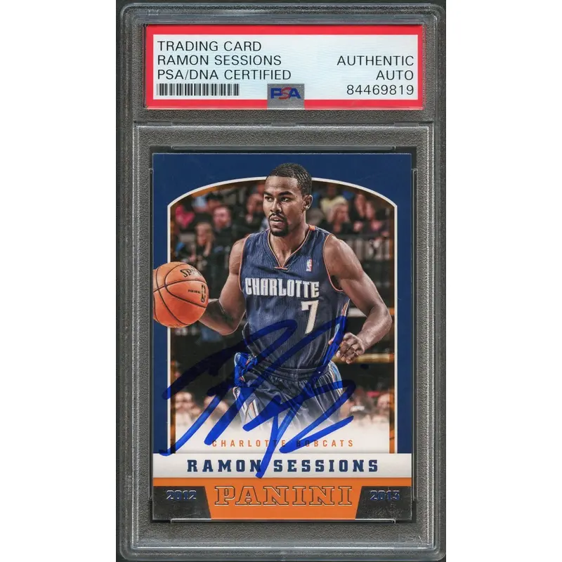 2012-13 Panini Basketball #138 Ramon Sessions Signed AUTO PSA Slabbed Bobcats