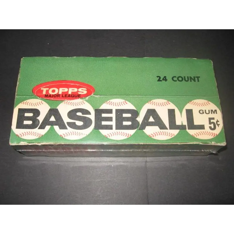 1962 Topps Baseball 5 Cent Empty Display Box