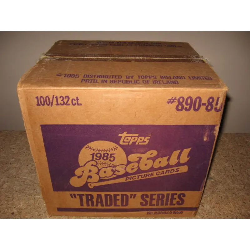 1985 Topps Baseball Traded Factory Set Case (100 Sets)