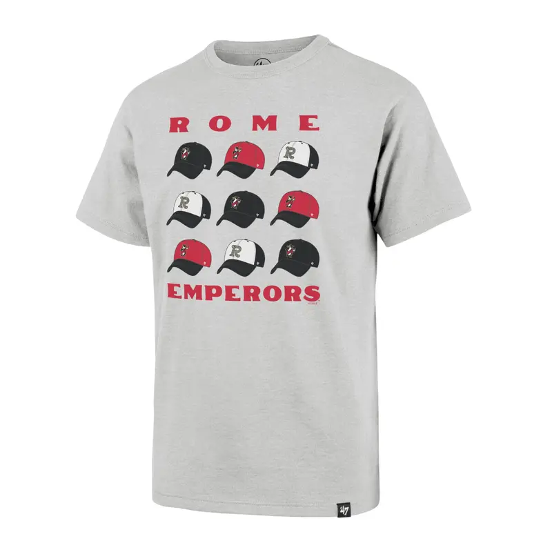 Rome Emperors '47 Youth Grey Cap Off Franklin Tee