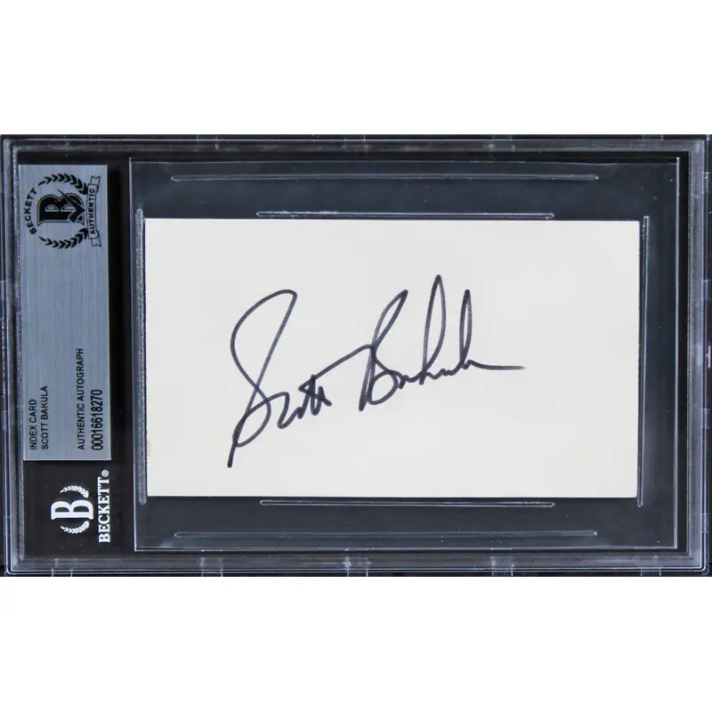 Scott Bakula Star Trek Enterprise Authentic Signed 3x5 Index Card BAS Slabbed 2