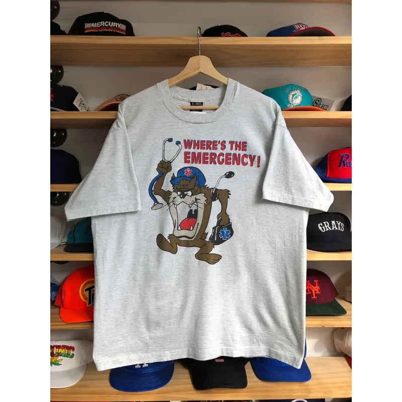 Vintage Taz Paramedic Wheres The Emergency! Tee Size XL