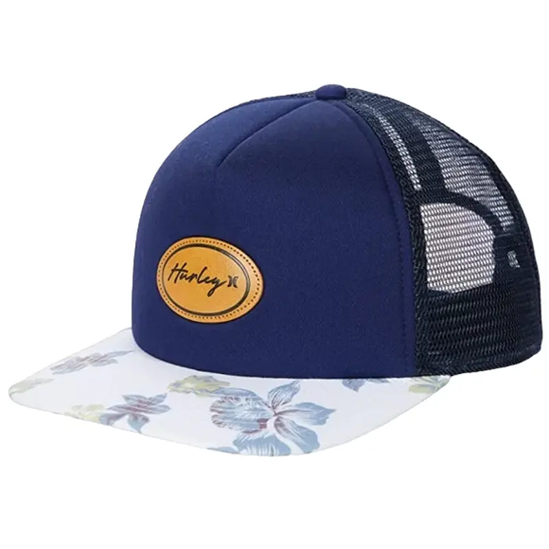 HURLEY NAVY BLUE DOMINIQUE TRUCKER PALE HAT MENS SNAPBACK HIHW0009 401