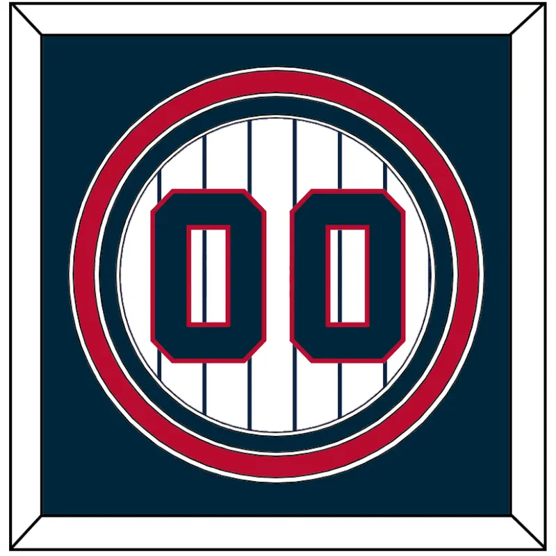 Minnesota Number - Home White Pinstripes (1970-1971) - Triple Mat 2