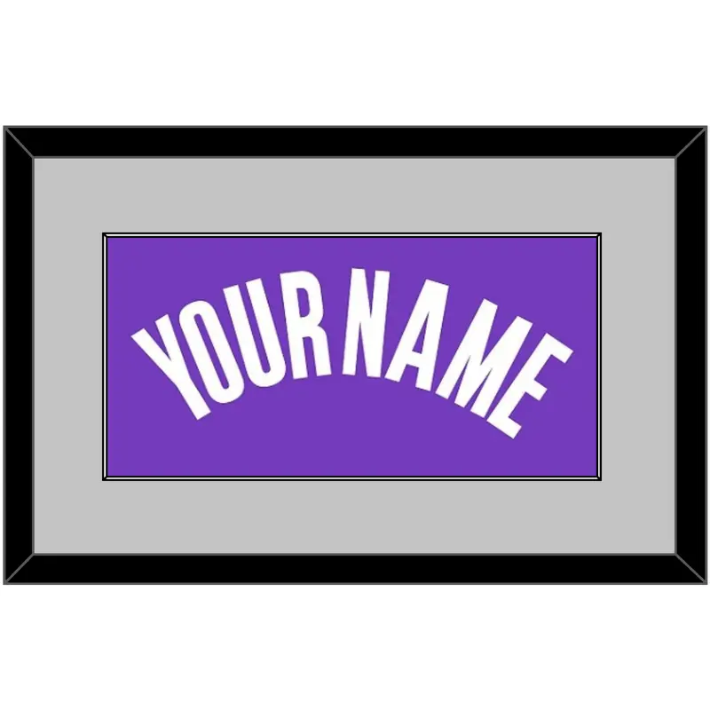 Sacramento Name - Road Purple (2014-2016) - Single Mat 3