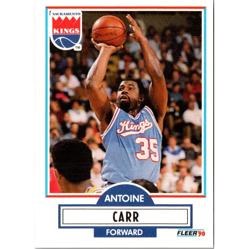 1990 Fleer Antoine Carr #163