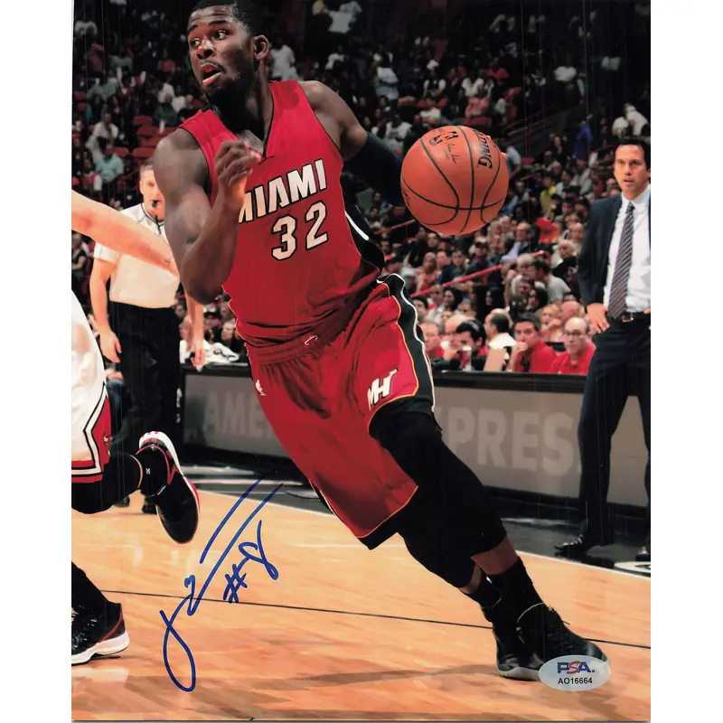 James Ennis signed 8x10 photo PSA/DNA Miami Heat Autographed