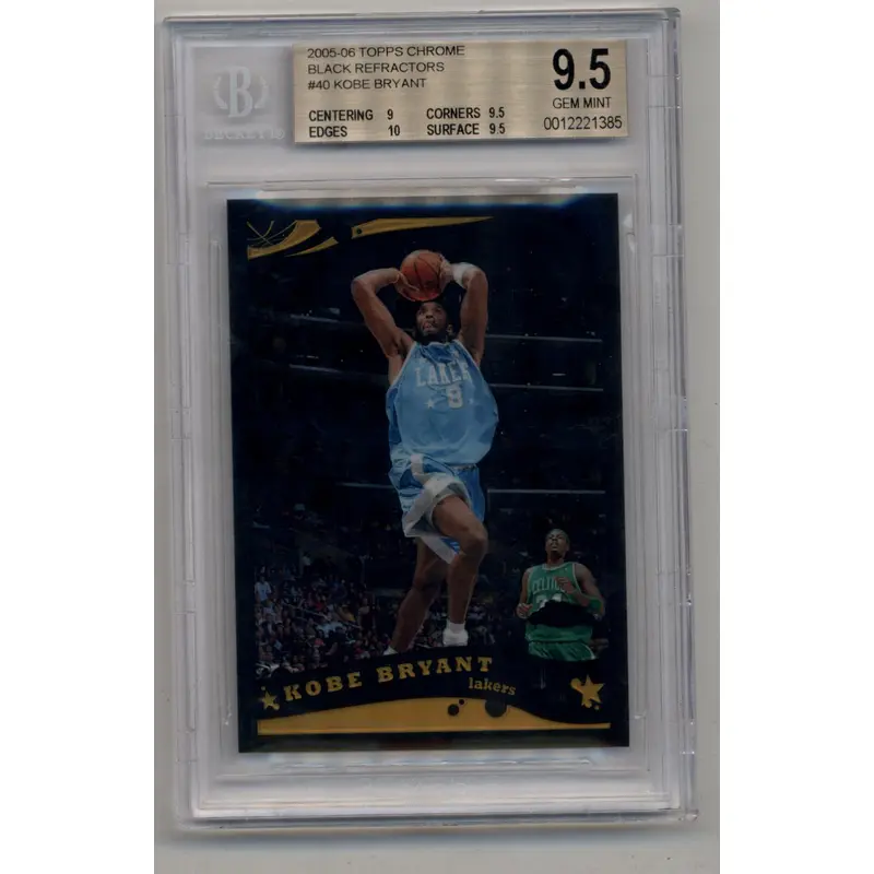 Kobe Bryant 2005-06 Topps Chrome Black Refractor #40 284/399 BGS 9.5 Gem Mint