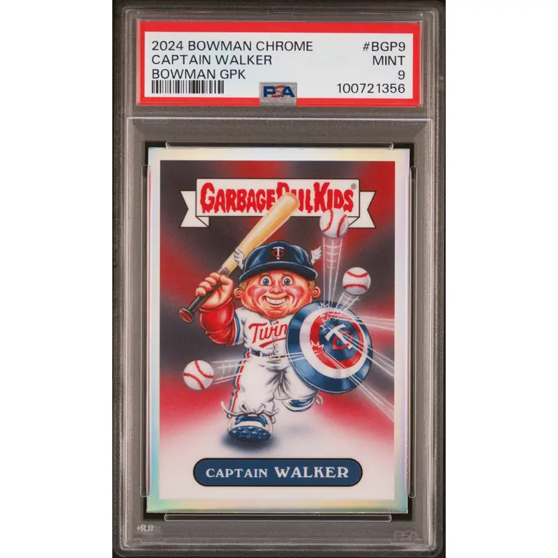 Walker Jenkins 2024 Bowman Chrome GPK Captain Walker PSA 9 Mint