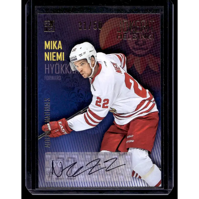 2016-17 Cereal Jokerit Autograph - Mika Niemi #JOK-AUT-020 /50