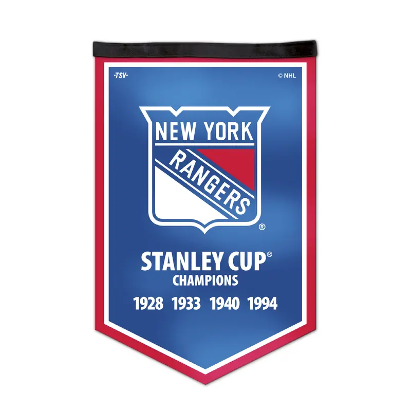 NHL New York Rangers 12 X 18 Victory Banner