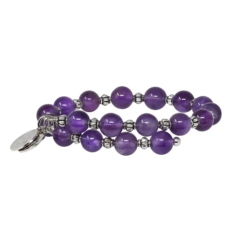 Amethyst Wrap Bracelet