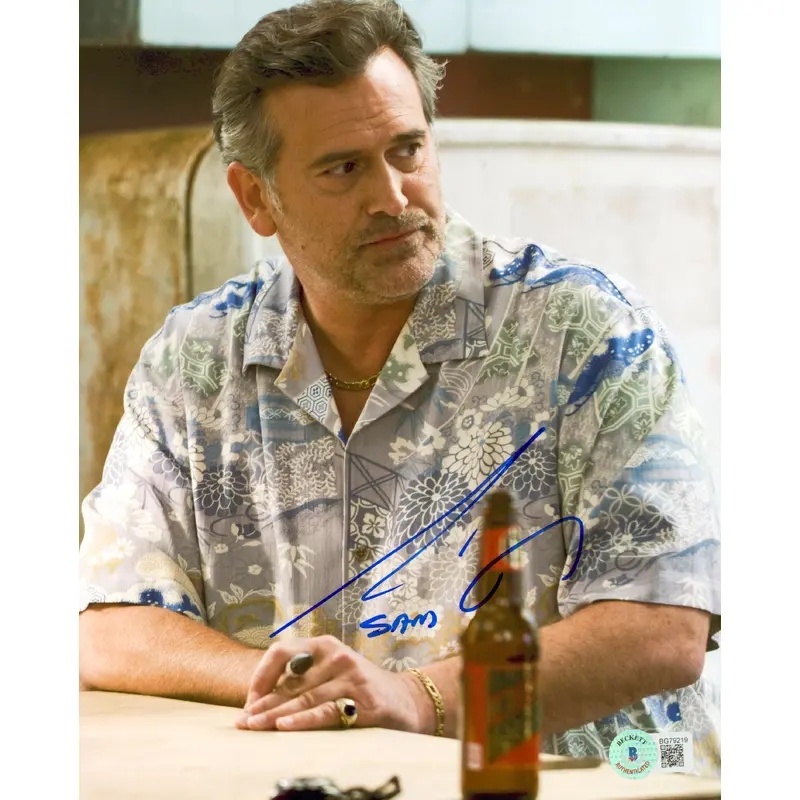 Bruce Campbell Burn Notice "Sam" Authentic Signed 8x10 Photo BAS #BG79219