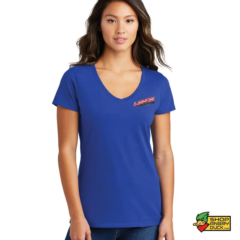 Layne Racing Ladies V-Neck T-Shirt