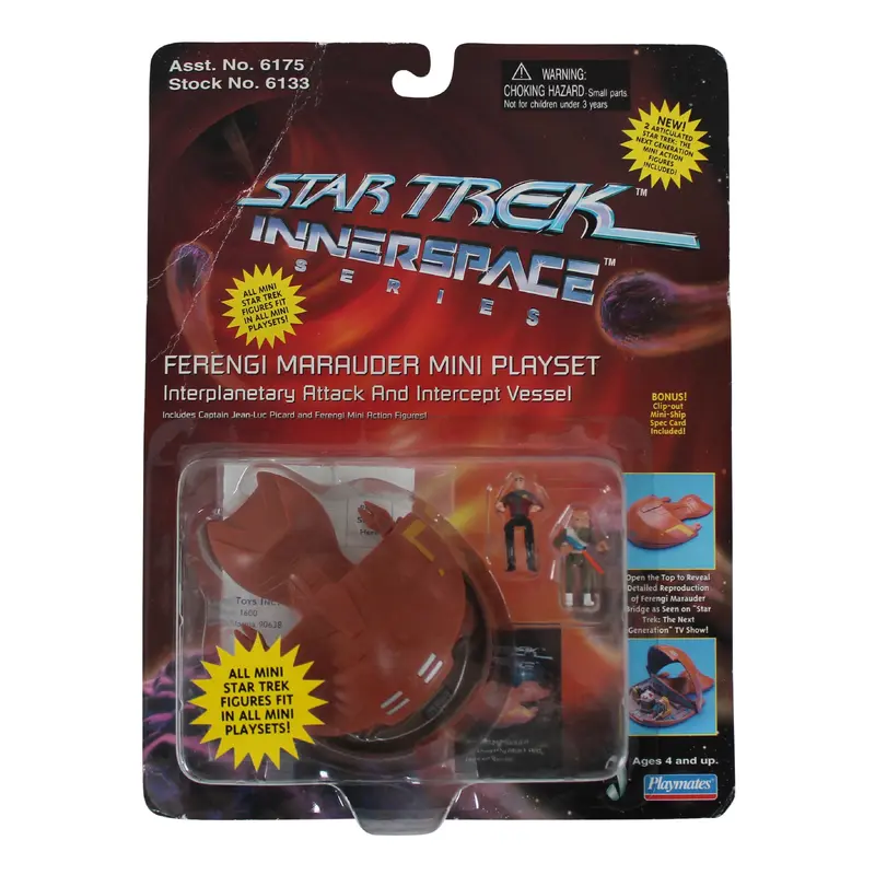 1995 Star Trek Deep Interspace Series Playmates Ferengi Marauder Mini Playset
