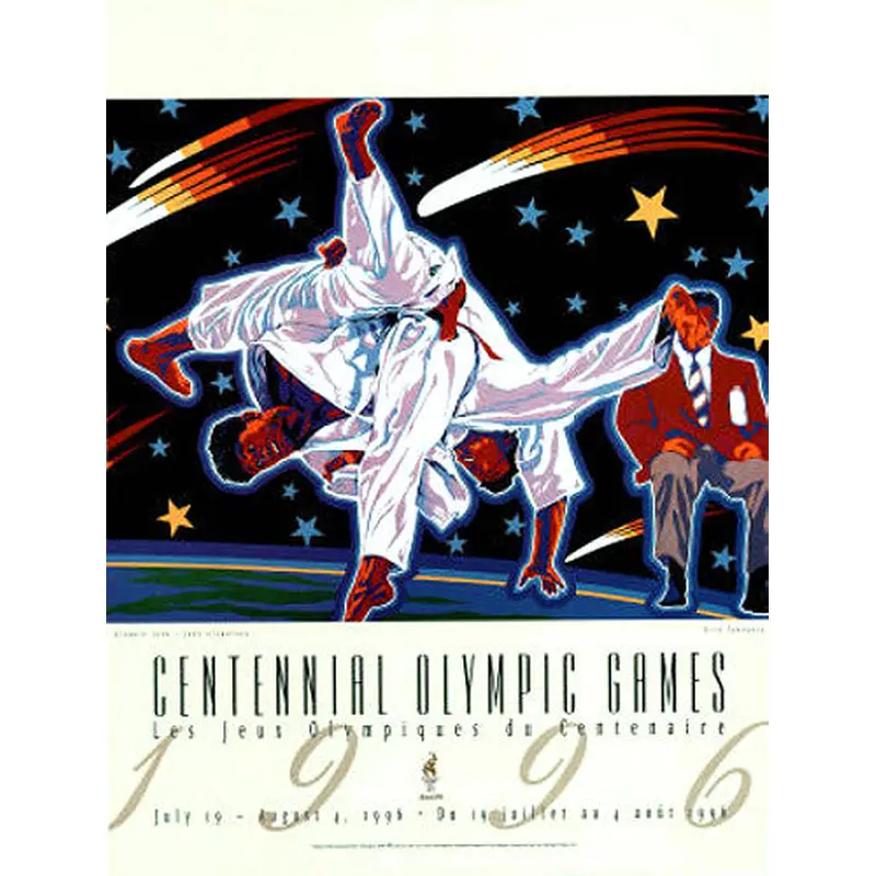 Atlanta 1996 Olympics Judo Official Event Poster - Fine Art Ltd.