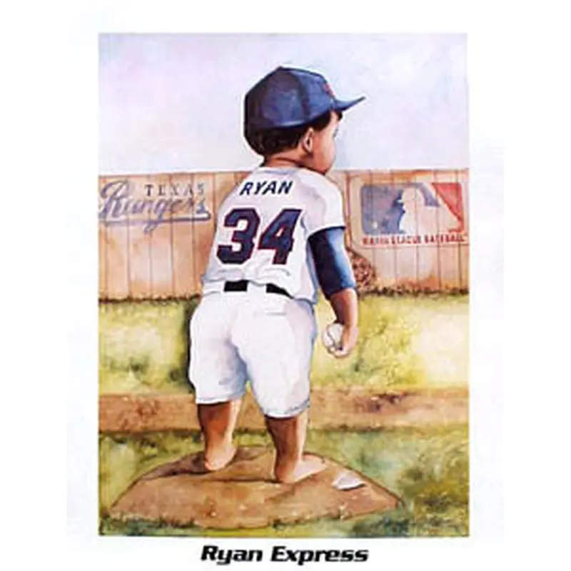 Baby Nolan Ryan "Ryan Express" Poster - Kenneth Gatewood
