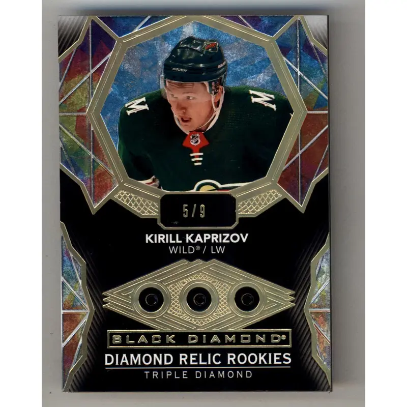 Kirill Kaprizov 2020-21 Black Diamond Triple Relic 5/9
