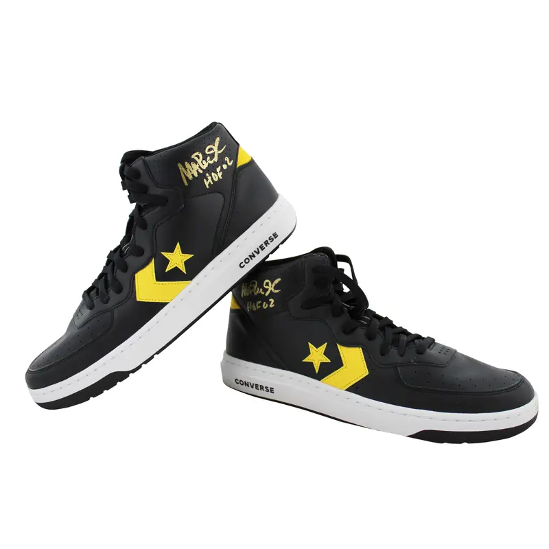 Lakers Magic Johnson "HOF 02" Signed Converse Rival Size 13 Shoes w/ Box BAS Wit