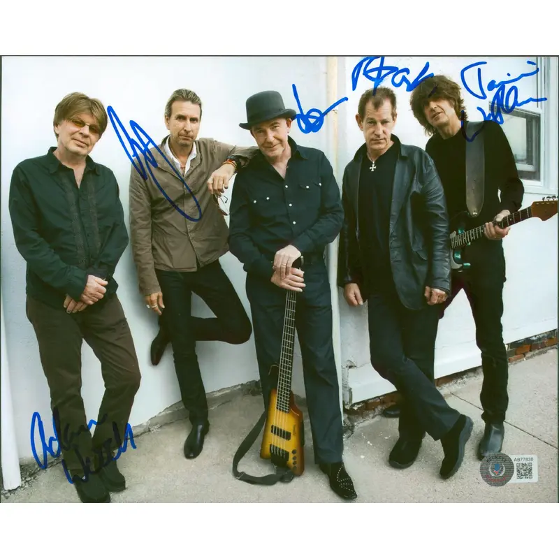 The Fixx (5) Curnin, Woods, Greenall, West-Oram & Brown Signed 8x10 Photo BAS