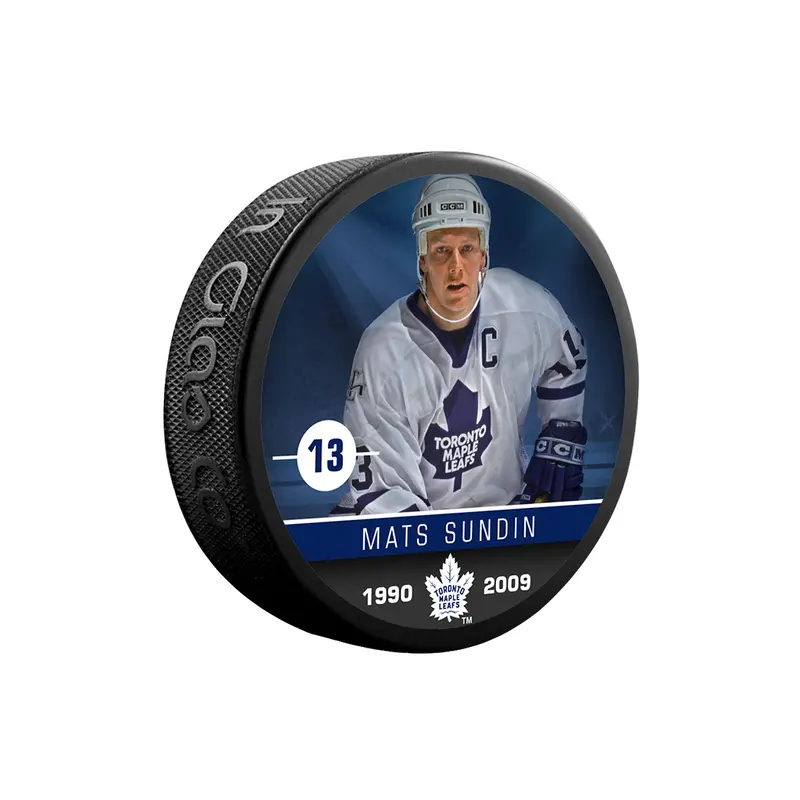 NHLAA Alumni Mats Sundin Toronto Maple Leafs Souvenir Collector Hockey Puck