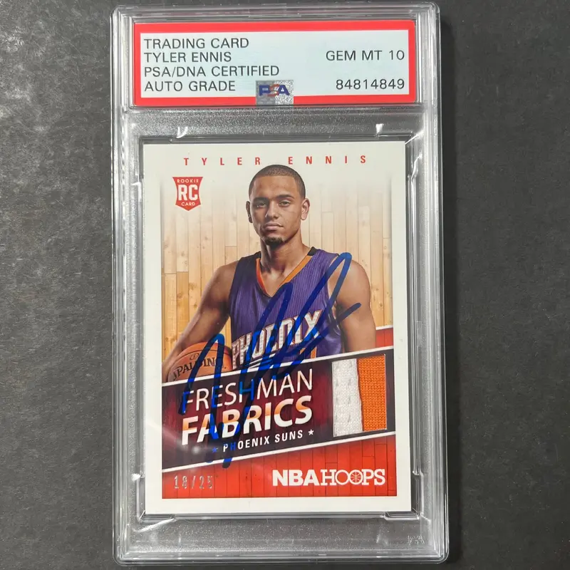 2014-15 Panini Hoops #9 Tyler Ennis Signed AUTO 10 PSA Slabbed RC Suns
