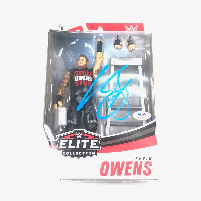 Kevin Owens Signed WWE Elite Collection Figure PSA/DNA Wrestling