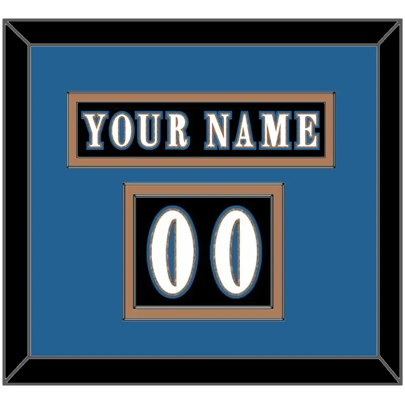 Washington Nameplate & Number (Shoulder) - Alternate Black - Double Mat 3