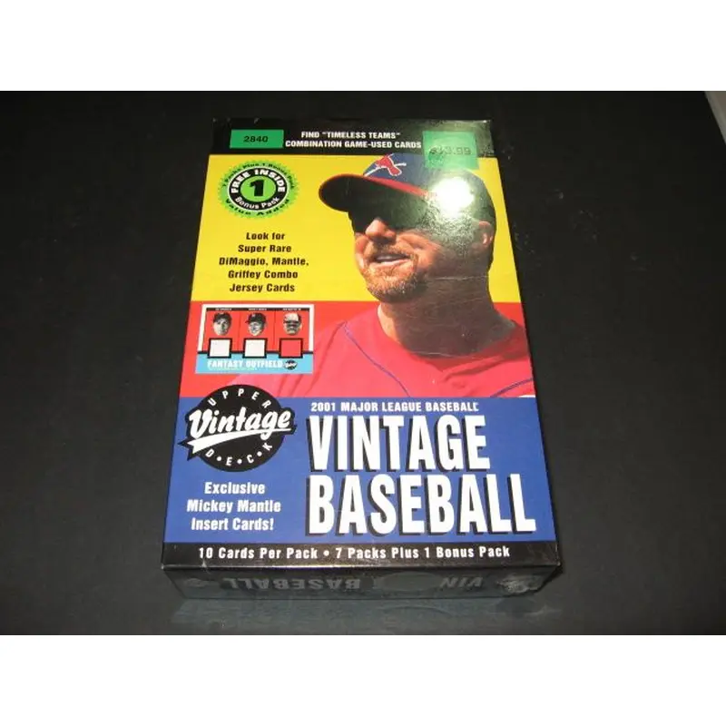 2001 Upper Deck Vintage Baseball Blaster Box (8/10)